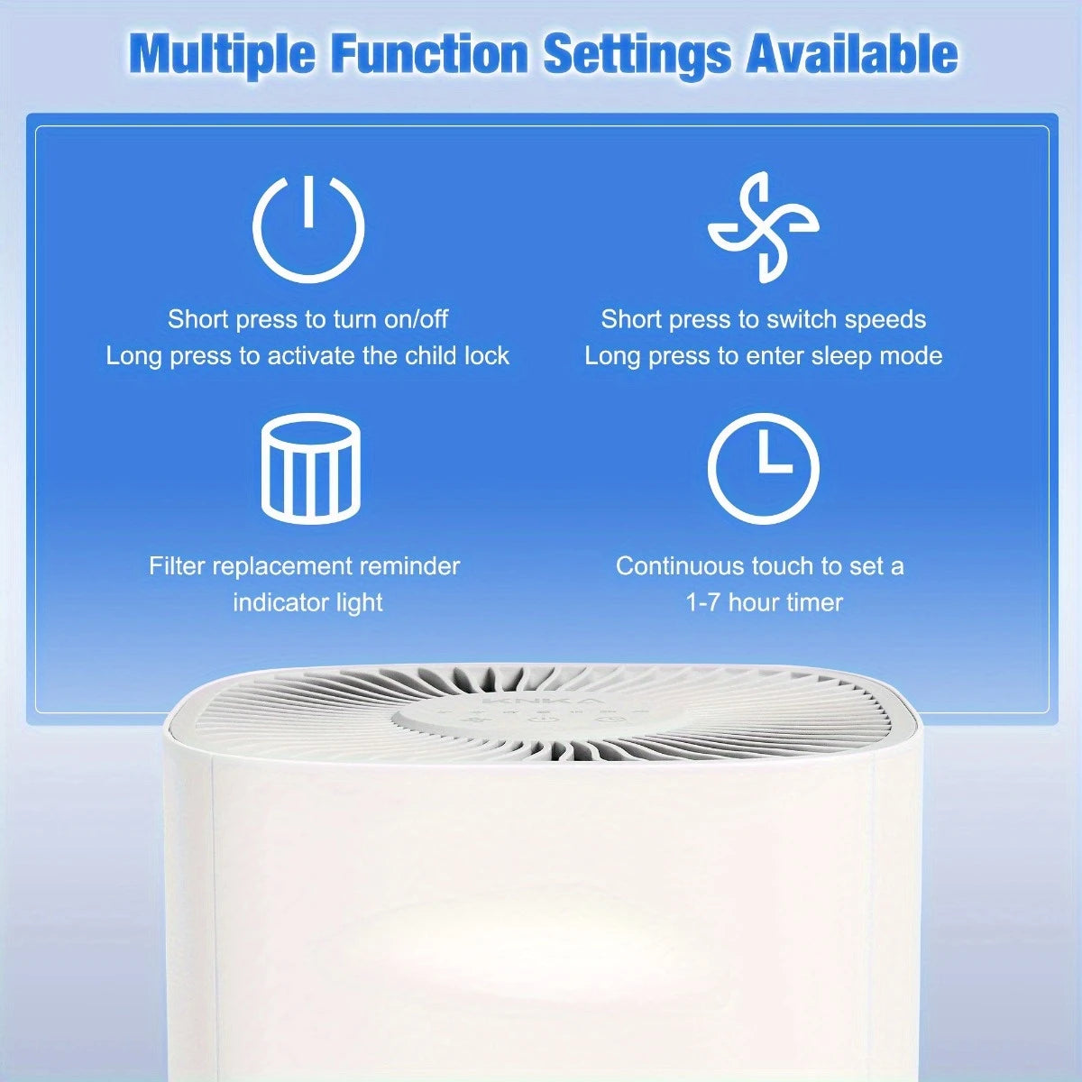 Tragbarer Luftreiniger HEPA 13